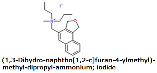 CAS#(1,3-Dihydro-naphtho[1,2-c]furan-4-ylmethyl)-methyl-dipropyl-ammonium; iodide